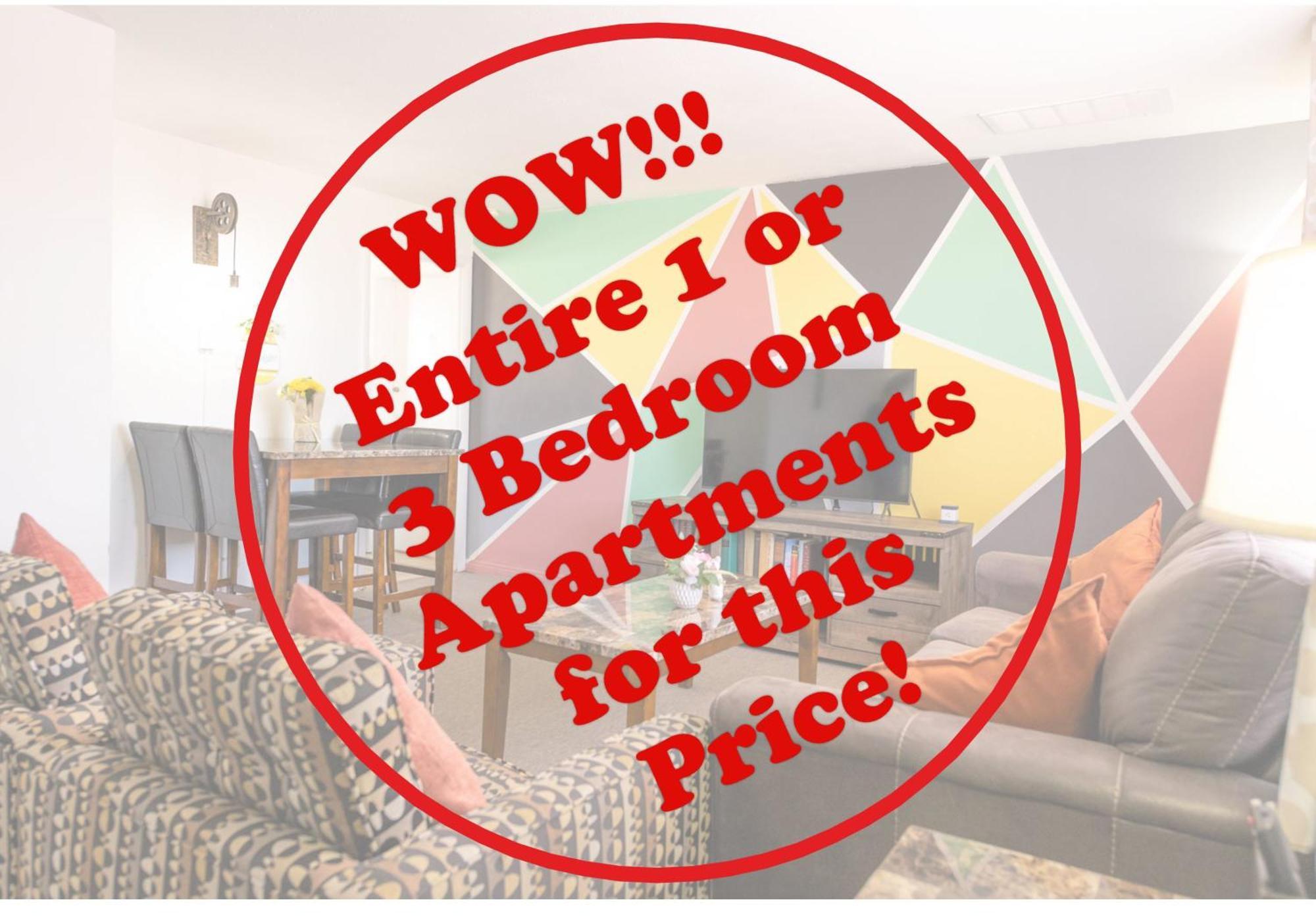 1 Or 3 Bedroom Apartment With Full Kitchen Page Eksteriør bilde